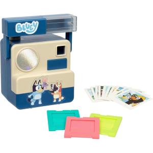 Bluey Chikit Chikit Pretend Camera, Role Play Toy Camera for Kids with 10 Photo Cards, 3 Pop-Out Film Cartridges, Toddler Toys Playset for Ages 3+(Chikit Chikit Camera)