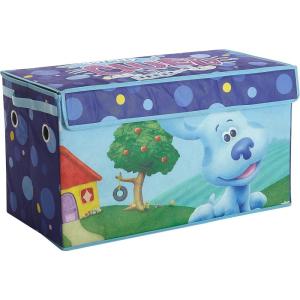 Bluey Collapsible Storage Trunk Durable Fabric Chest with Soft Lid, 28.5″x14.5″x16″,Kids Room Organizer(Blues Clues)