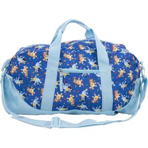 Bluey Duffle Bag, 16” Travel Sleepover Bag for Girls & Boys, Kids Weekender Bag, Blue(Bluey)