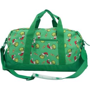 Bluey Duffle Bag, 16” Travel Sleepover Bag for Girls & Boys, Kids Weekender Bag, Blue(Green)