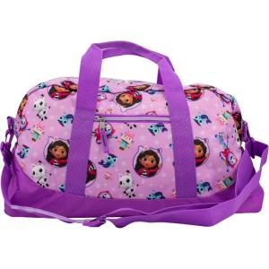 Bluey Duffle Bag, 16” Travel Sleepover Bag for Girls & Boys, Kids Weekender Bag, Blue(Purple)