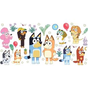 Bluey Friends & Family Peel and Stick Wall Mural by RoomMates, RMK12802M(Family and Friends)