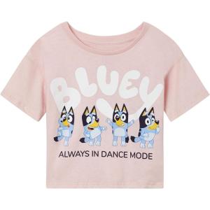 Bluey Girls T-Shirt Little Kid to Big Kid Sizes (4-14-16)(Baby Pink)