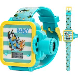 Bluey Kids Digital Projector Watch with 6 Image Slides, Adjustable Character Strap, Digital LCD Display, Bright Projection Button, Fun for Preschool Ages, Wrist Size 5.5″–8″