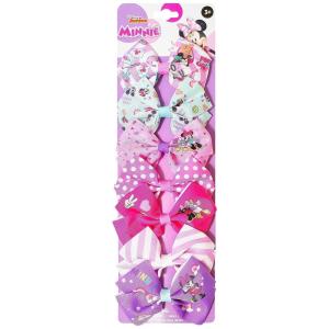 Bluey Kids Hair Bows – Hair Accessories Gift Set – Bluey Hair Bow – 7 Pcs 4 Inch Bow Bundle – HairBows for Girls – Different Bluey print on each clip – Alligator Clip – Ages 3 +(Disney Minnie Mouse)