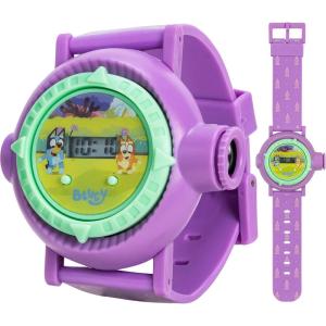 Bluey Kids Projection Watch with LCD Display, 10 Fun Bluey Images, Light-Up Projector, Adjustable Plastic Strap, Kid-Friendly Durable Build, Perfect for Young Bluey Fans, Fits Wrist Sizes 5.5″ to 8″