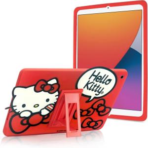 Bluey Kids iPad Case – 10.2 Case for iPad 9th/8th/7th Generation – 2019/2020/2021 Tablet Cover with Stand, Shockproof Silicone Protector(HelloKitty)