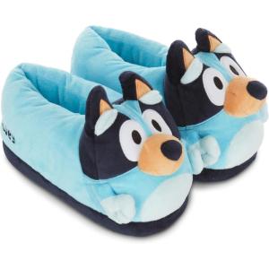 Bluey Ladies Bingo Slippers – Ladies Classic Bingo Big Face Plush Slippers, Bandit, Chilli & Bingo 3D Plush Slippers