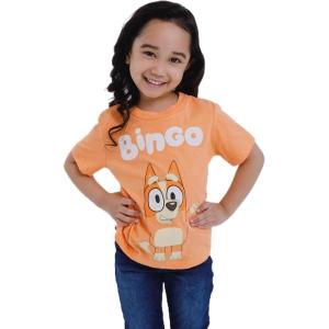 Bluey Matching Family T-Shirt Toddler to Adult Sizes (2T – 3XL)(Bingo  Orange)