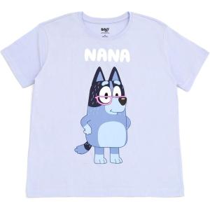 Bluey Matching Family T-Shirt Toddler to Adult Sizes (2T – 3XL)(Nana  Blue)