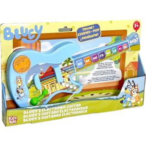 Bluey Music Time Electronic Learn to Play Guitar – Portable Learning Guitar Musical Education Learning Toy for Toddlers and Preschoolers