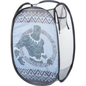 Bluey Pop-Up Hamper with Carry Handles – 21″ x 13.5″, Bluey and Bingo Design, Lightweight & Collapsible Laundry Basket for Kids’ Bedroom, Bathroom, or Playroom(Black Panther)