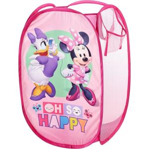 Bluey Pop-Up Hamper with Carry Handles – 21″ x 13.5″, Bluey and Bingo Design, Lightweight & Collapsible Laundry Basket for Kids’ Bedroom, Bathroom, or Playroom(Minnie Mouse “Oh so Happy”)