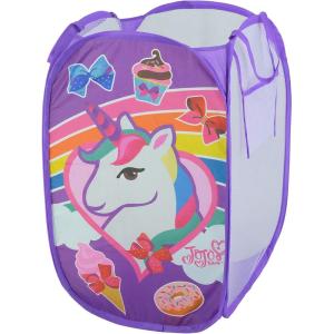 Bluey Pop-Up Hamper with Carry Handles – 21″ x 13.5″, Bluey and Bingo Design, Lightweight & Collapsible Laundry Basket for Kids’ Bedroom, Bathroom, or Playroom(JoJo Siwa)