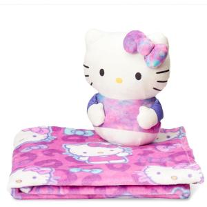 Bluey Throw & Plush Hugger Set, 50″x60″ Silk Touch Blanket with 3D Character Pillow – Soft, Cozy Blanket for Kids and Toddlers(Hello Hugs)