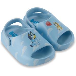 Bluey & Bingo Kids EVA Clog – Molded Open Toe EVA Clog for Boys & Girls Featuring, Bandit, Chilli & Bingo Shoes(Sky Blue)