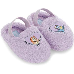 Bluey & Bingo Plush Kids Slippers – Cozy Slip-On Aline Slippers for Boys & Girls Featuring, Bandit, Chilli & Bingo(Blue)