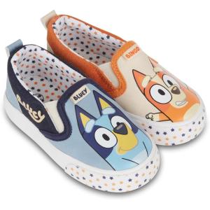 Bluey and Bingo Slip-On Sneakers, Bandit, Chilli – Slip On Sneakers for Kids(White)