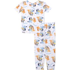 Bluey boys 2-piece Snug-fit Viscose Pajama Set, Soft & Cute for Kids(Road Trip)