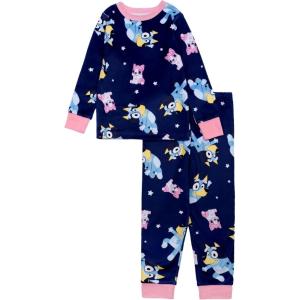 Bluey girls 2-piece Loose-fit Pajama Set, Soft & Comfortable(Bluey Dreams)