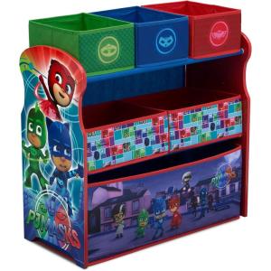Delta Children – Bluey Design & Store 6 Bin Toy Storage Organizer – Greenguard Gold Certified, Blue(Pj Masks)