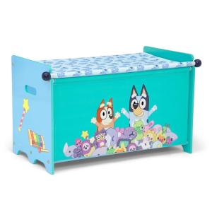 Delta Children – Bluey Toy Box with Retractable Fabric Top(Bluey)