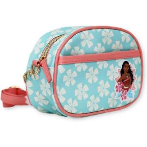 Disney Sanrio Bluey Purse Crossbody Handbag for Women | Metallic Vinyl Women’s Shoulder Handbag(Moana 2)