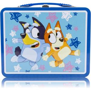 Fast Forward Bluey Lunch Box for Kids | Bluey Tin Lunchbag for Boys, Girls, Unisex | Tin Lunchbox Storage, Toddler Snack Box, Bookbag Accessory | Ages 3+(Bluey)