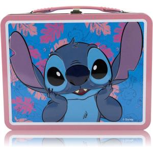 Fast Forward Bluey Lunch Box for Kids | Bluey Tin Lunchbag for Boys, Girls, Unisex | Tin Lunchbox Storage, Toddler Snack Box, Bookbag Accessory | Ages 3+(Stitch)