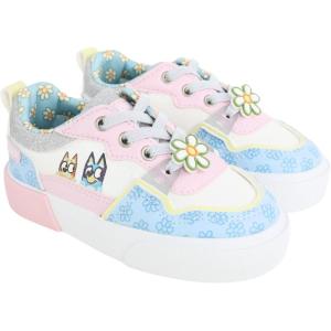 Ground Up Bluey and Bingo Court Low Top Sneakers(Pink/Blue)