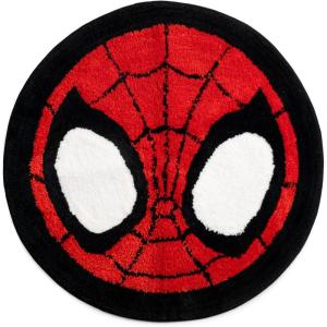 Jay Franco Bluey Kids Bath Rug – Soft, Non-Slip, Machine Washable, Blue Bathroom Mat 20 x 30(Red – Spidey and Friends)