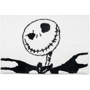 Jay Franco Bluey Kids Bath Rug – Soft, Non-Slip, Machine Washable, Blue Bathroom Mat 20 x 30(White – Nightmare Before Christmas)