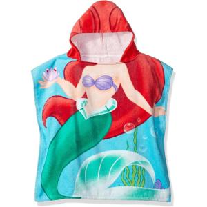 Jay Franco Bluey Piggyback Bath/Pool/Beach Hooded Poncho – Super Soft & Absorbent Cotton Towel, Measures 22 x 22 Inches (Official Bluey Product)(Ariel)