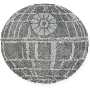 Jay Franco Bluey Plush Blue Fluffy Accent Rug – 3 x 3 ft Area Rug for Kids Bedroom or Living Room Decor(Grey – Star Wars)