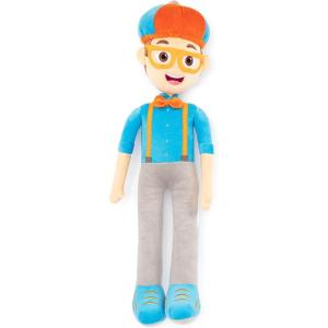 Jay Franco Bluey Plush Pillow Buddy – Super Stuffed Soft Character Pillow – Polyester Microfiber, 19 Inches(Blue – Blippi)