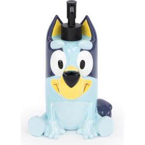 Jay Franco Bluey Soap Dispenser – Blue Kids Bathroom Accessory – Resin Lotion Pump(Blue – Bluey)