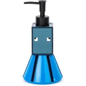 Jay Franco Bluey Soap Dispenser – Blue Kids Bathroom Accessory – Resin Lotion Pump(Blue – Minecraft)