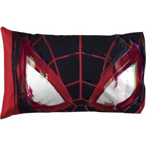 Jay Franco Bluey & Bingo 1 Single Reversible Pillowcase – Double-Sided Kids Super Soft Bedding (Official Bluey Product)(Black – Miles Morales)