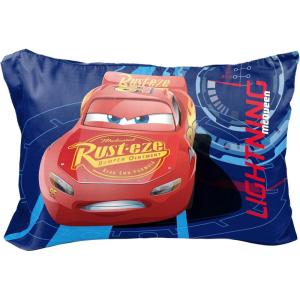 Jay Franco Bluey & Bingo 1 Single Reversible Pillowcase – Double-Sided Kids Super Soft Bedding (Official Bluey Product)(Blue – Cars)