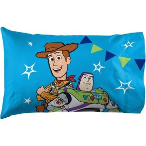 Jay Franco Bluey & Bingo 1 Single Reversible Pillowcase – Double-Sided Kids Super Soft Bedding (Official Bluey Product)(Blue – Toy Story)