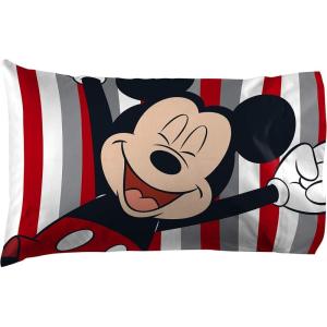 Jay Franco Bluey & Bingo 1 Single Reversible Pillowcase – Double-Sided Kids Super Soft Bedding (Official Bluey Product)(Multi – Mickey Mouse)