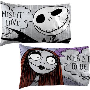 Jay Franco Bluey & Bingo 1 Single Reversible Pillowcase – Double-Sided Kids Super Soft Bedding (Official Bluey Product)(Nightmare Before Christmas)