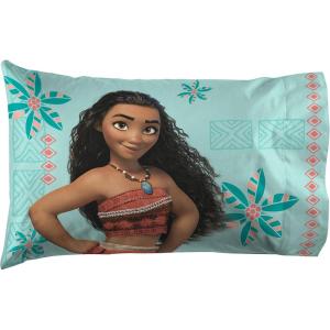 Jay Franco Bluey & Bingo 1 Single Reversible Pillowcase – Double-Sided Kids Super Soft Bedding (Official Bluey Product)(Teal – Moana)