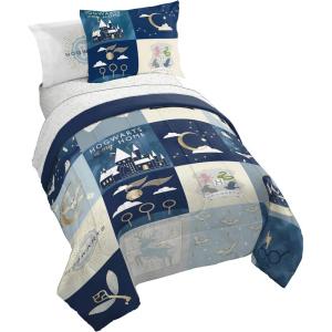Jay Franco Kids Comforter Set Includes Sheets and Pillow Covers – Soft and Cozy Bed Set for Stylish Room Decor, Blue – Bluey & Bingo, 7 Piece Full(Multi – Harry Potter)