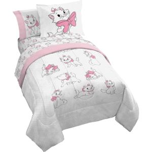 Jay Franco Kids Comforter Set Includes Sheets and Pillow Covers – Soft and Cozy Bed Set for Stylish Room Decor, Pink – Bluey 7 Piece Queen Size Bedding(White – Aristocats)