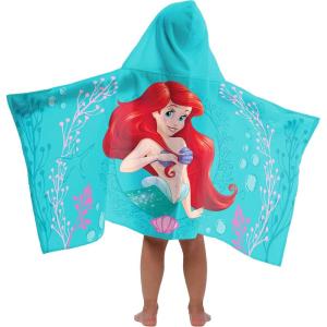 Jay Franco Kids Hooded Towel – 22″ x 51″ Super Soft Bath Wrap with 3D Hood, Beach, Pool & Travel, Official Licensed Product, Blue – Bluey(Teal – Little Mermaid)