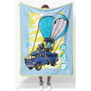 Jay Franco Kids Plush Throw Blanket – Soft & Comfy Throw for Couch or Bed – Cozy Home Décor for Living Room & Bedroom, Blue – Bluey, 46×60 – Throw Blanket(Blue – Fortnite)