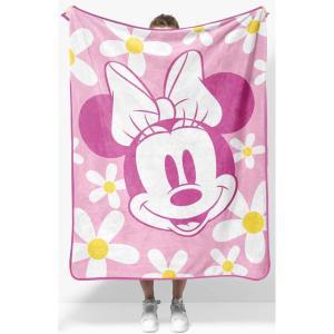 Jay Franco Kids Plush Throw Blanket – Soft & Comfy Throw for Couch or Bed – Cozy Home Décor for Living Room & Bedroom, Pink – Bluey, 40×50 – Travel Blanket(Pink – Minnie Mouse)