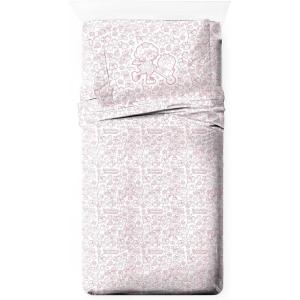 Jay Franco Kids Sheet Set with Fitted, Flat Sheets & Pillow Cover – Ultra-Soft Bedding with Pillowcase for Room Decor, Blue – Bluey & Bingo, 3 Piece Toddler(Pink – Strawberry Shortcake)