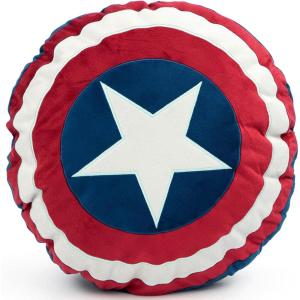 Jay Franco Polyester Bluey Shaped Decorative Pillow – Kids Super Soft Throw Plush Pillow – Measures 17 Inches (Official Bluey Product)(Multi – Captain America)